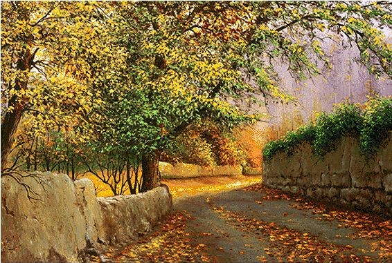 نخ و نقشه تابلو فرش طرح منظره (کد H6-2) طبیعت