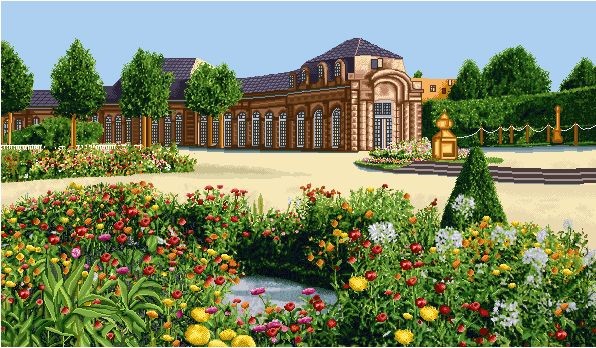 نخ و نقشه تابلو فرش طرح منظره (کد H6-40) طبیعت