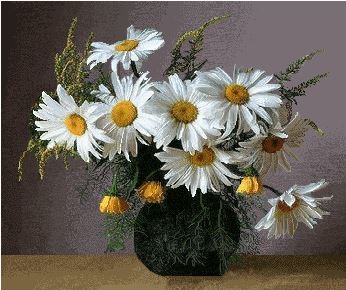 نخ و نقشه تابلو فرش طرح    (کد A12-077) گل وگلدان
