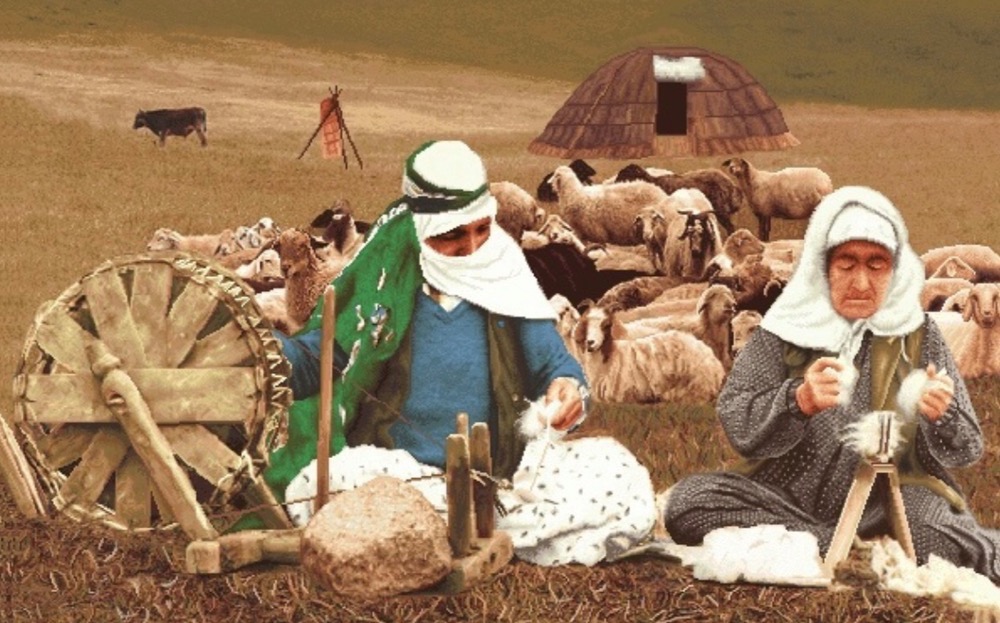 نخ و نقشه تابلو فرش طرح    (کد A10-955)